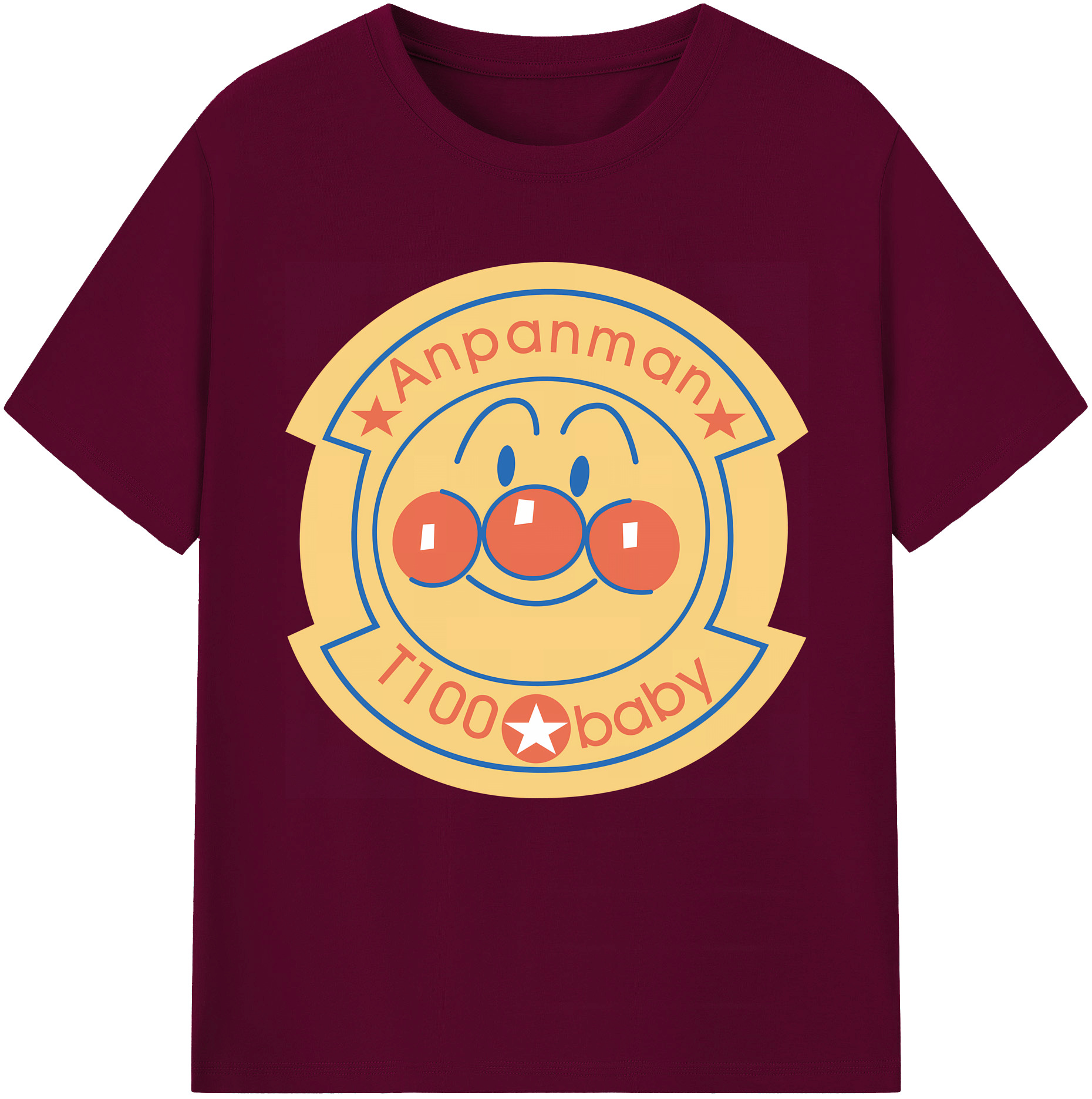 （画像用） アンパンマン Anpanman レディースカジュアルプリントTシャツ（綿100％）